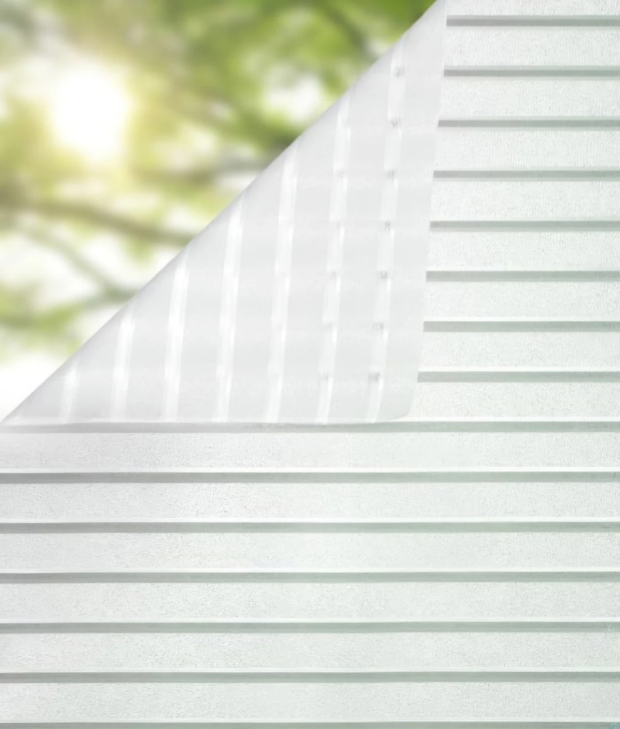 Privacy Window Film Frosted Stripe 35"×41"