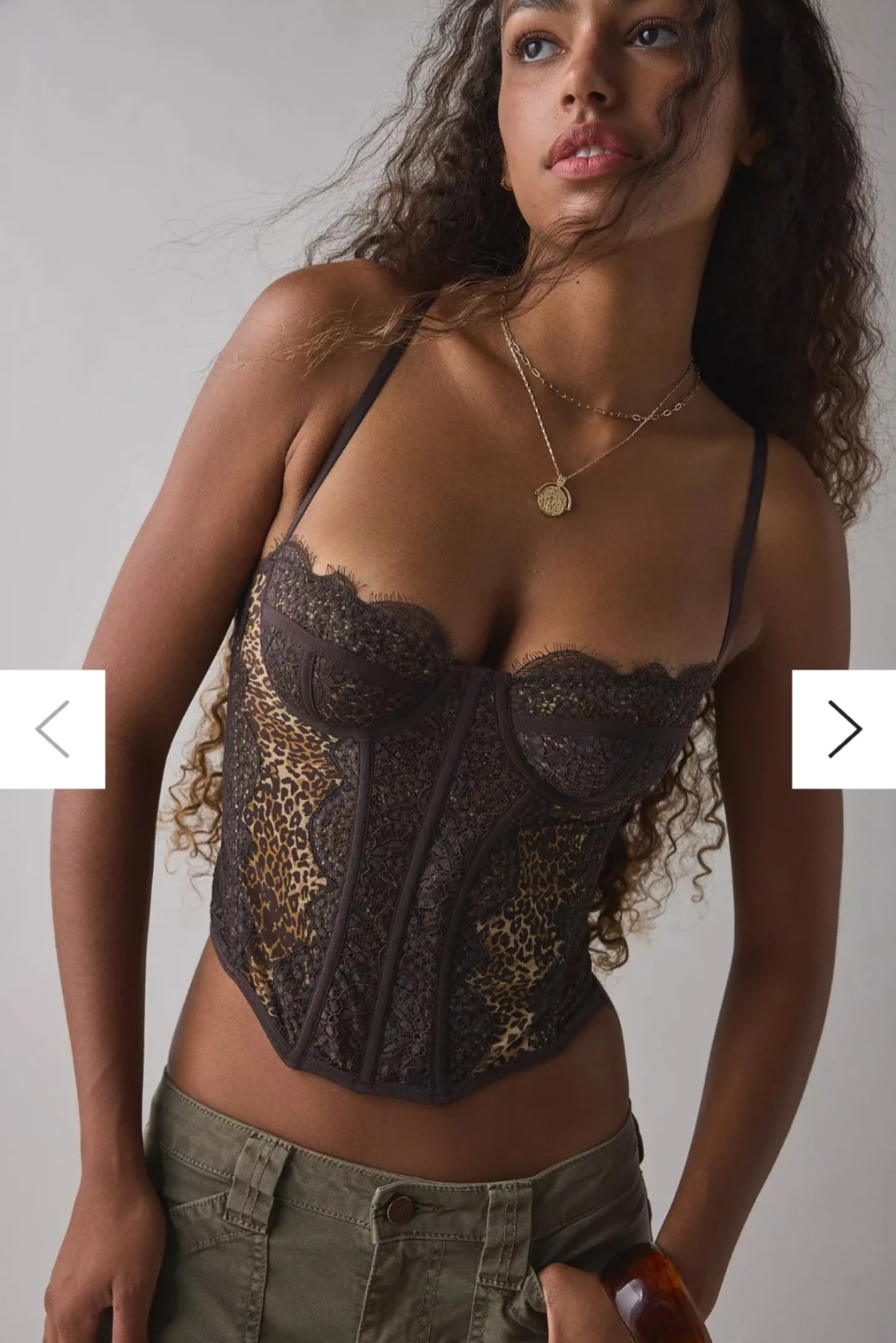 Lace Leopard Corset Top - photo 3