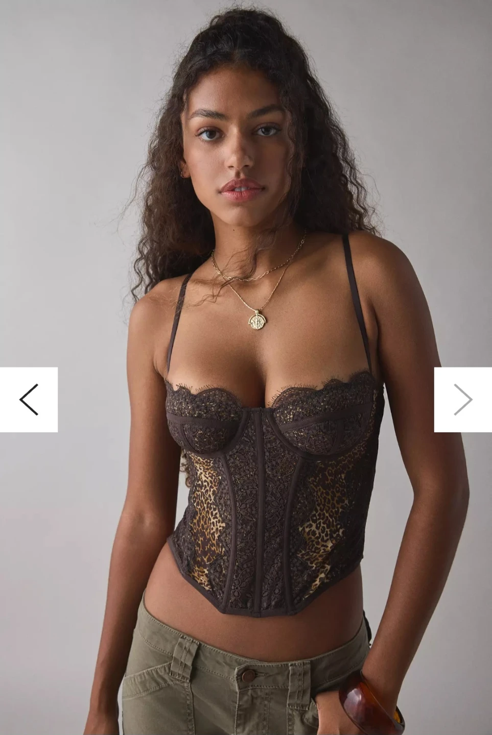 Lace Leopard Corset Top - photo 5