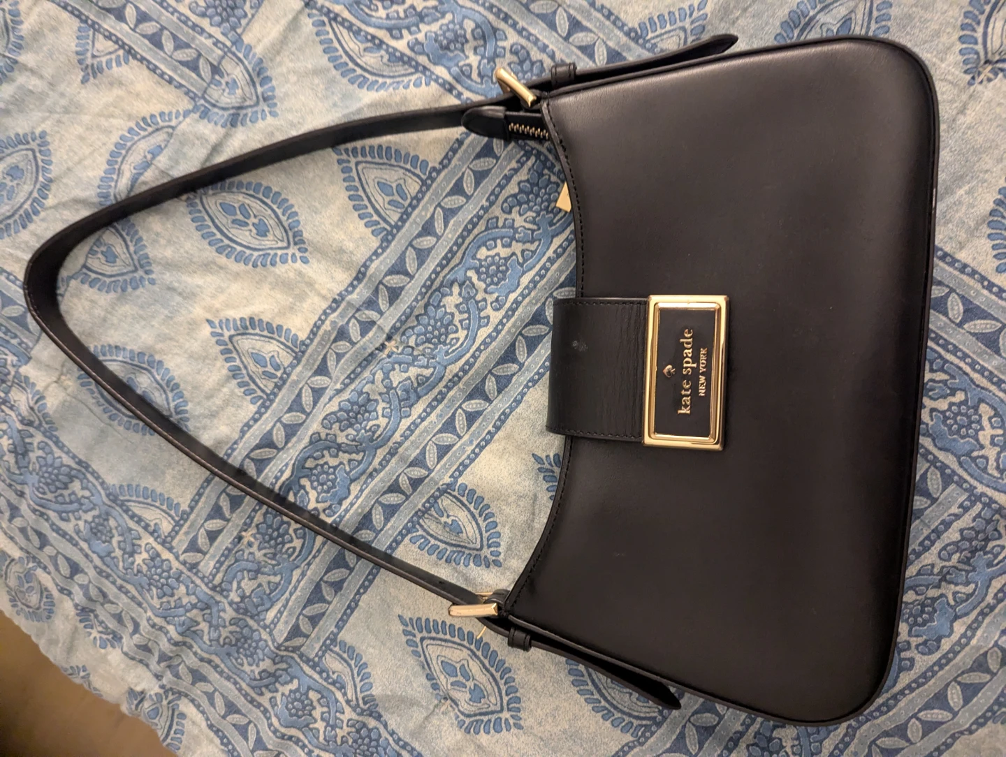 Kate Spade Black Leather Shoulder Bag