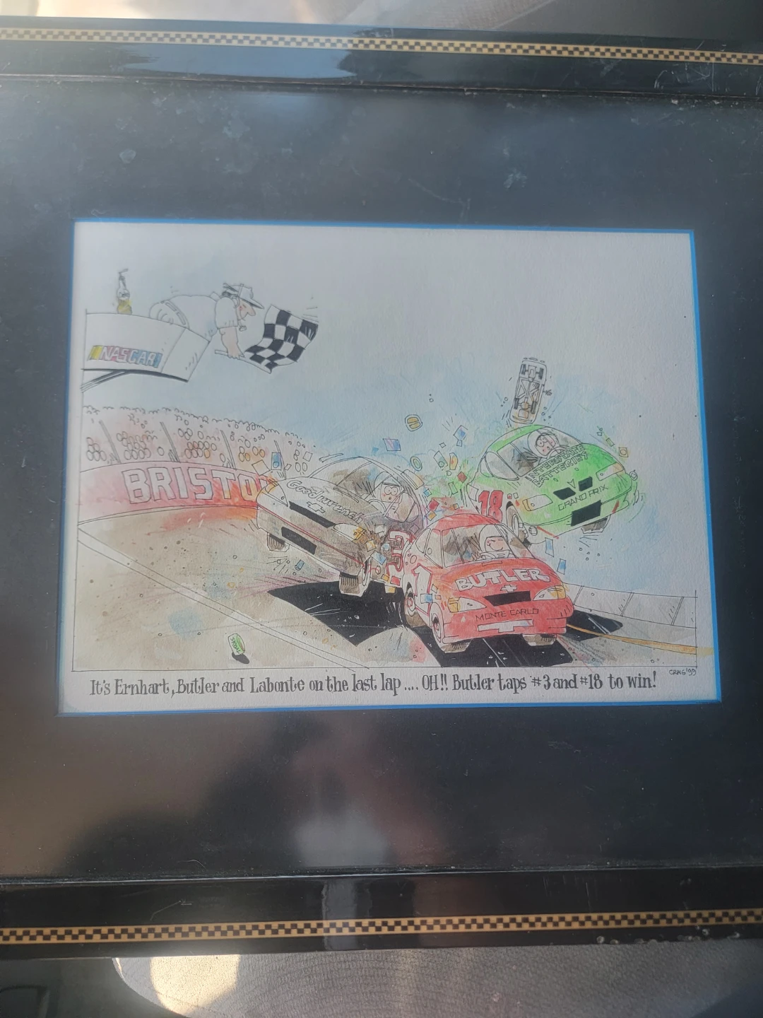 Original Drawing by Craig Ainsbrough - Bristol Race - photo 2