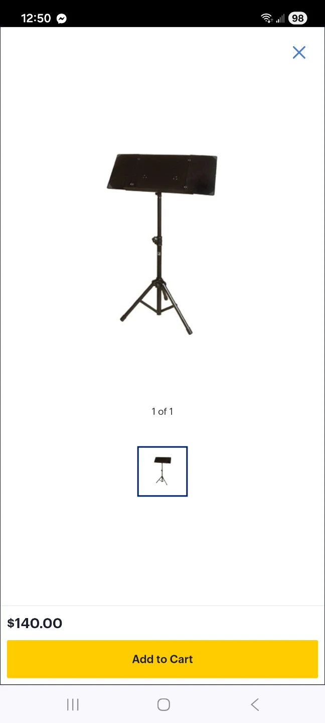 Black Folding Music Stand and Art - photo 5
