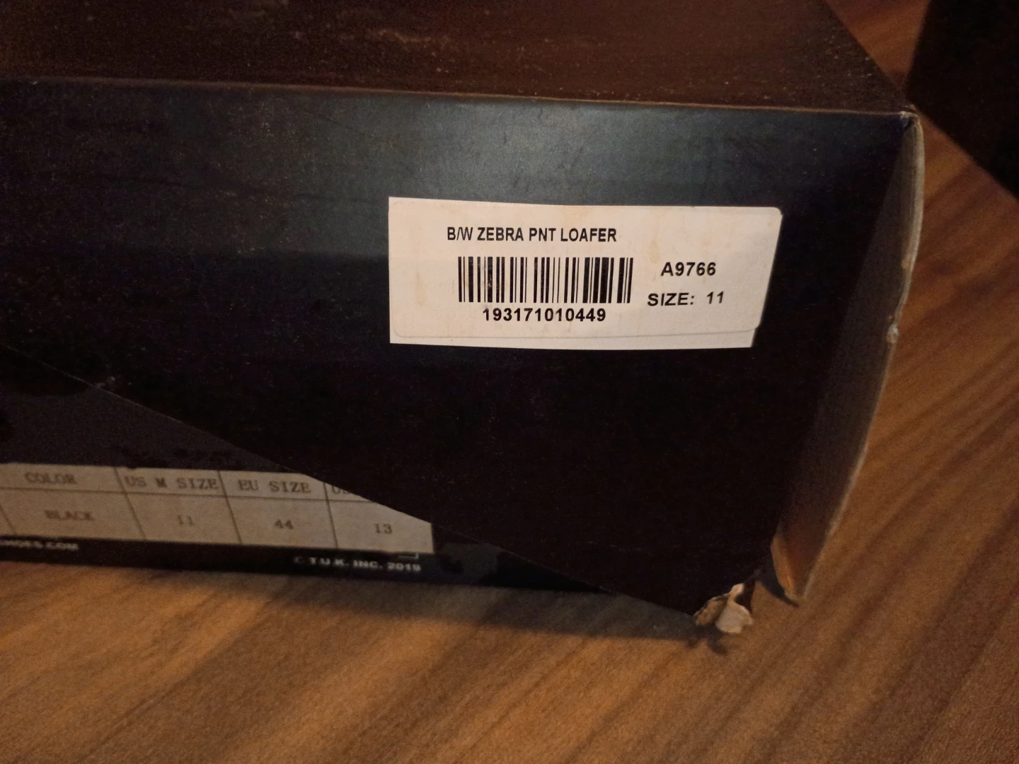 T.U.K. B/W Zebra PNT Loafer - Size 11 - photo 2
