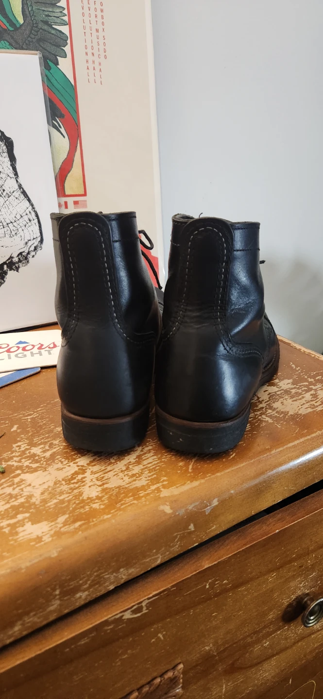 Red Wing Iron Ranger Black Leather Boots - photo 4