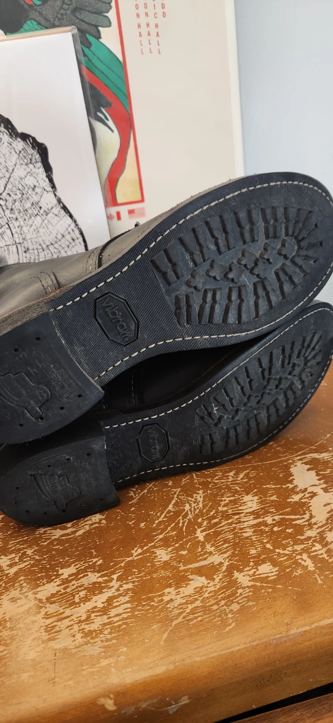 Red Wing Iron Ranger Black Leather Boots - photo 5