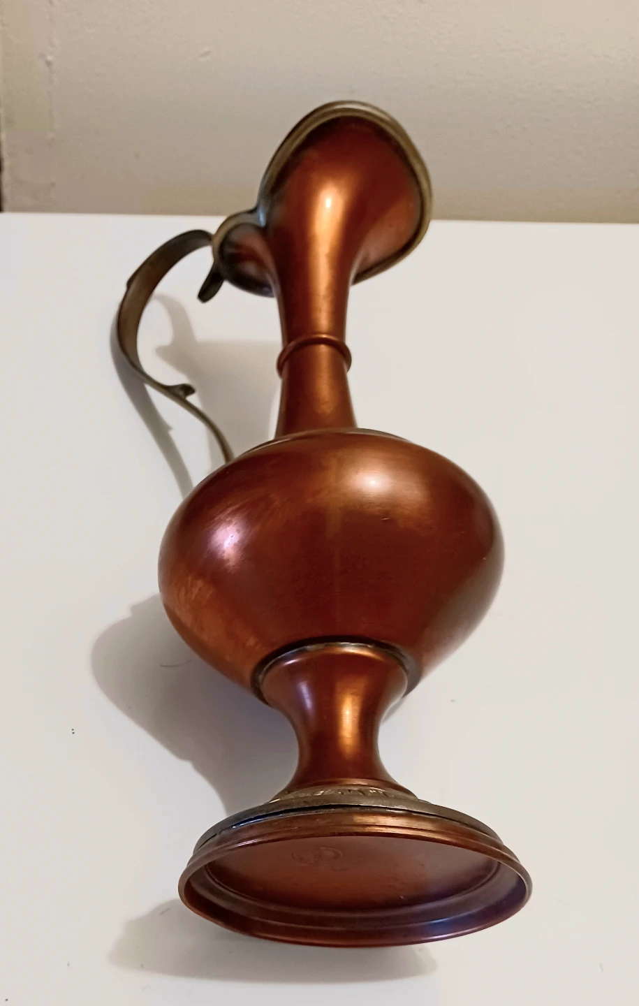 Vtg. Peralta Hand Crafted German Copper Pitcher - photo 3