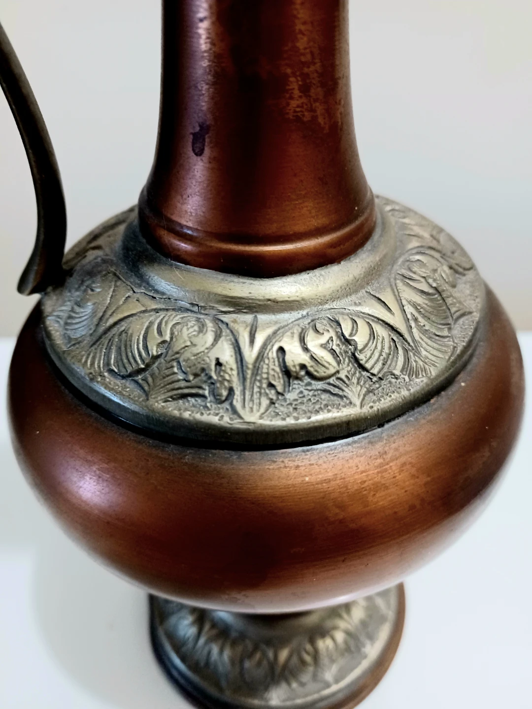 Vtg. Peralta Hand Crafted German Copper Pitcher - photo 5