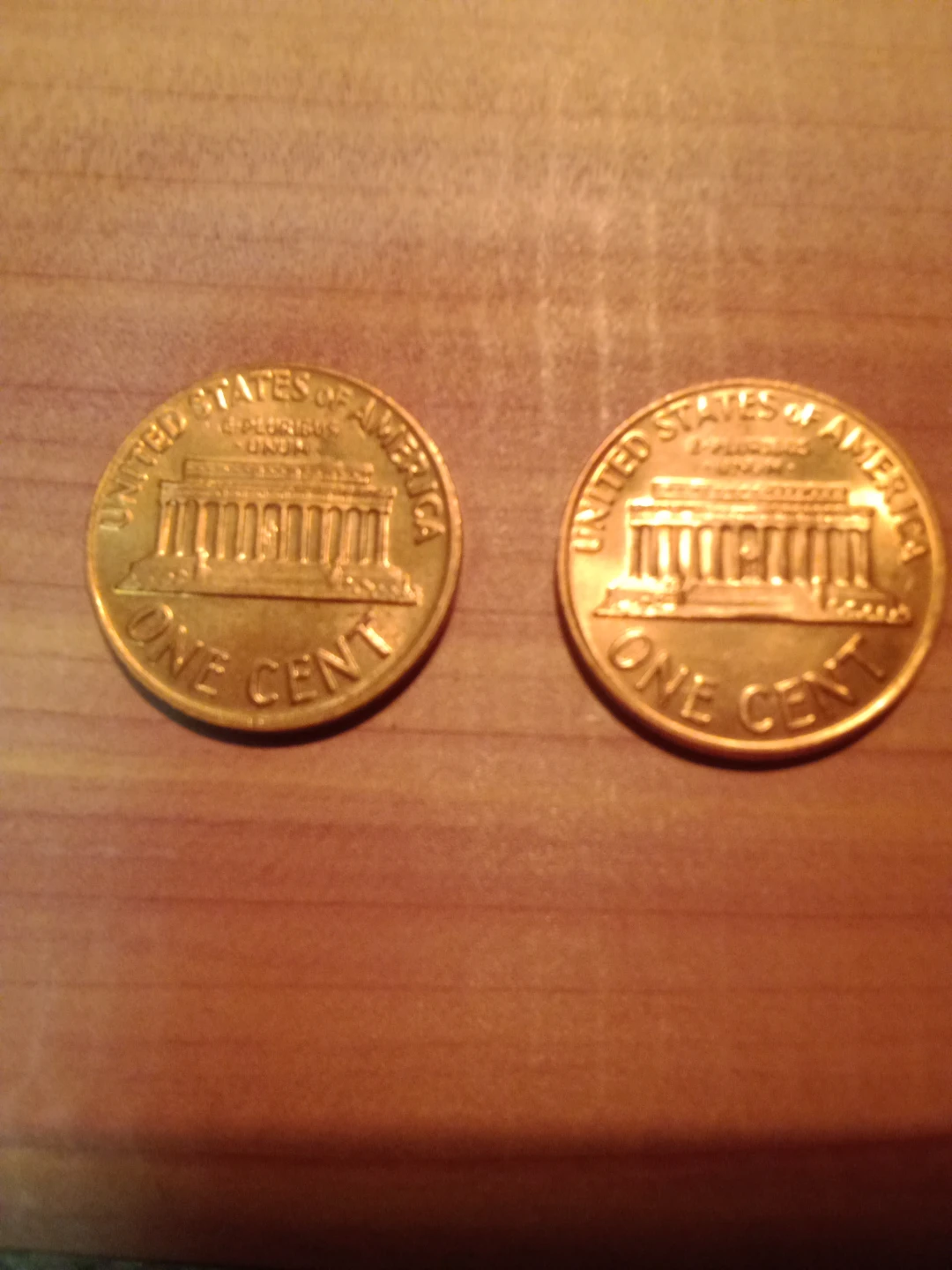 Two 1971s DDO mint pennies. - photo 2