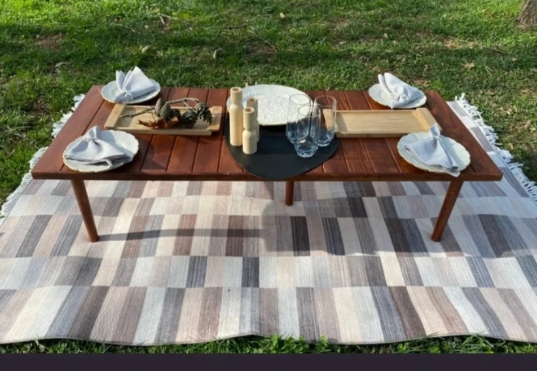 Foldable Wooden Picnic Table - photo 2