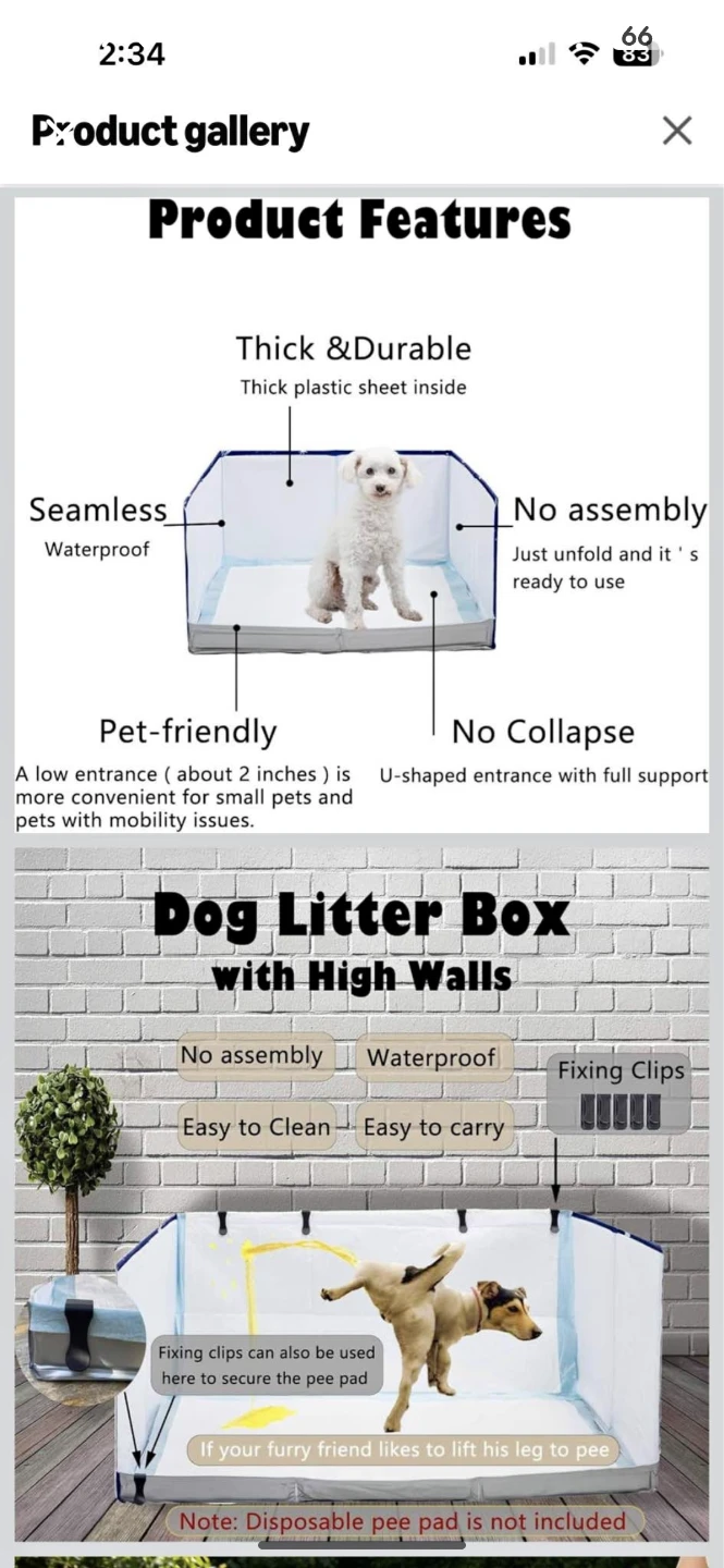 Dog litter box