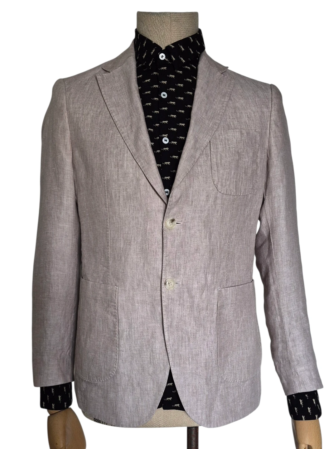 Lufian Linen Blazer Size 48 and shirt