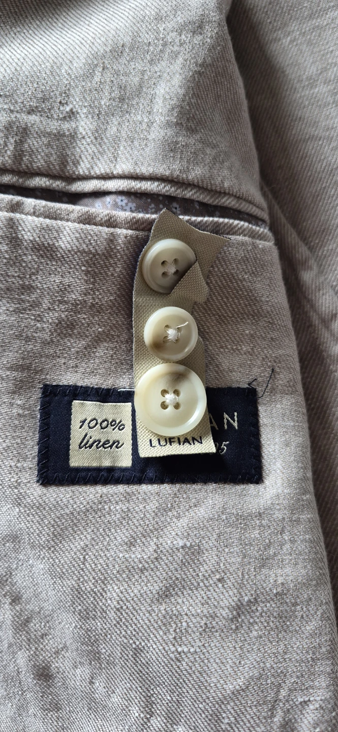 Lufian Linen Blazer Size 48 and shirt - photo 4