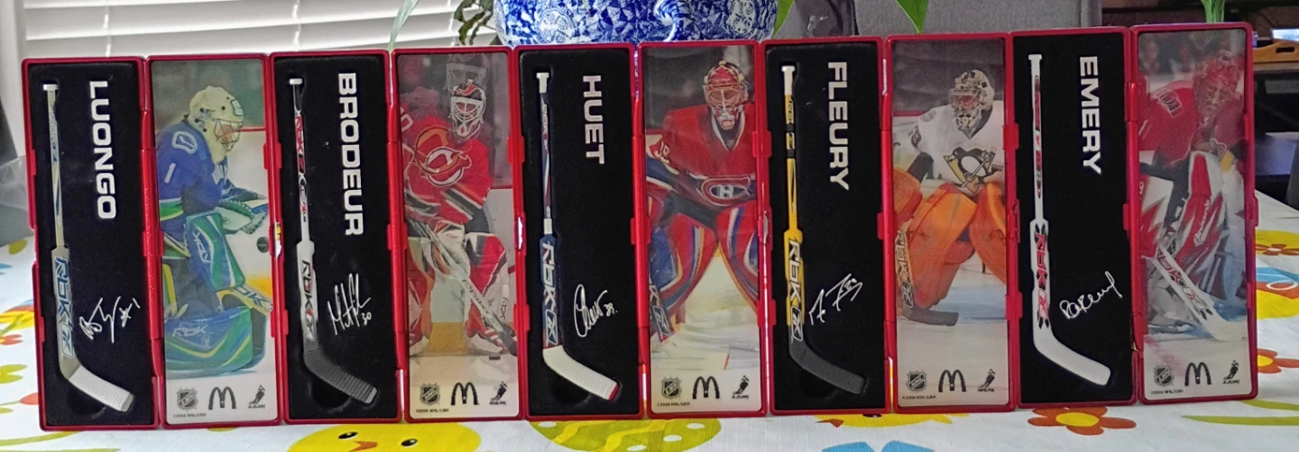 Reebok NHL Mini Hockey Stick Collection Box