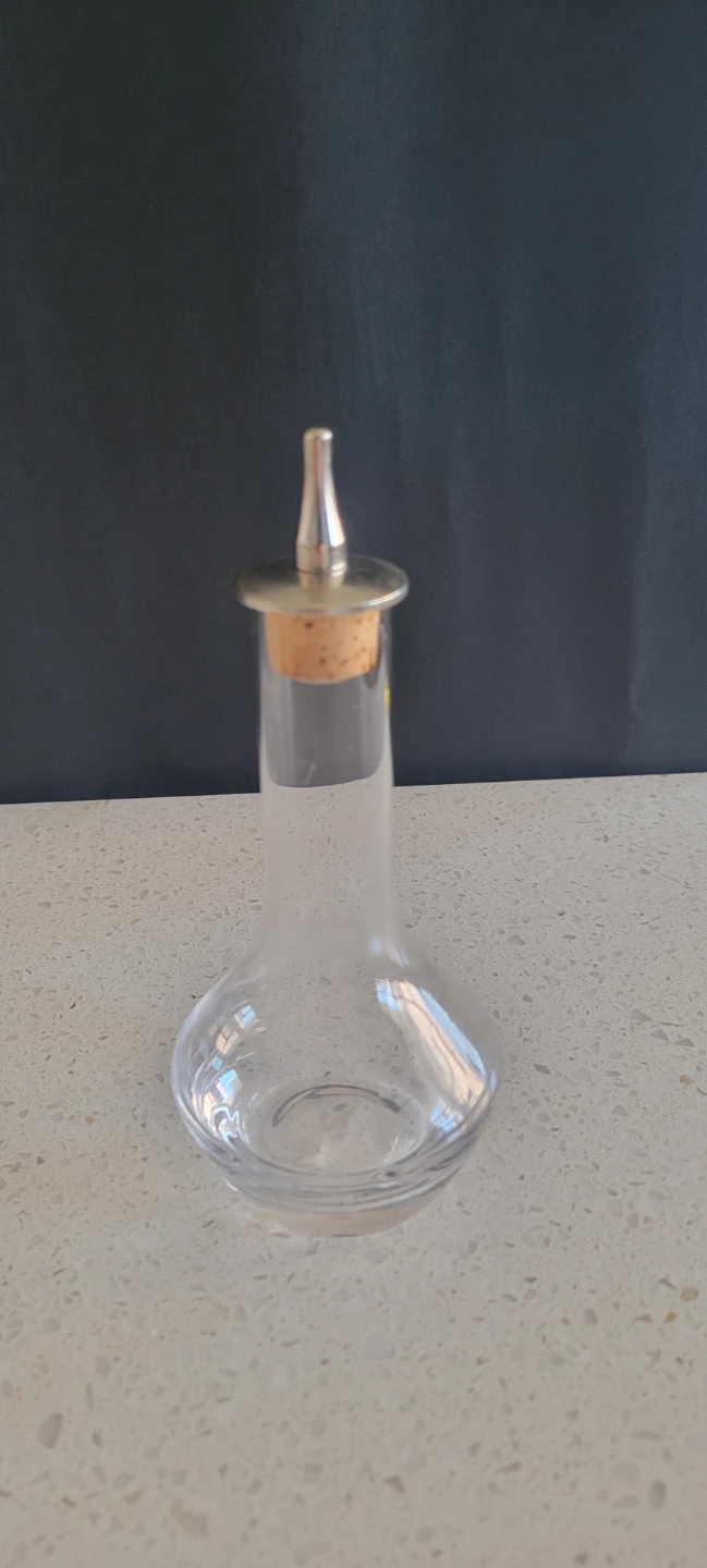 Set of 6 Clear Glass Liquor Pourers with Cork - photo 2