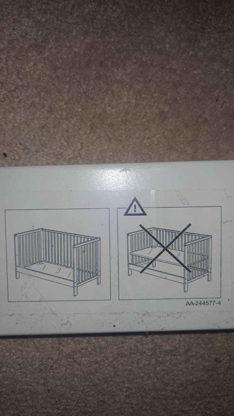 IKEA Crib and Mattress - photo 5