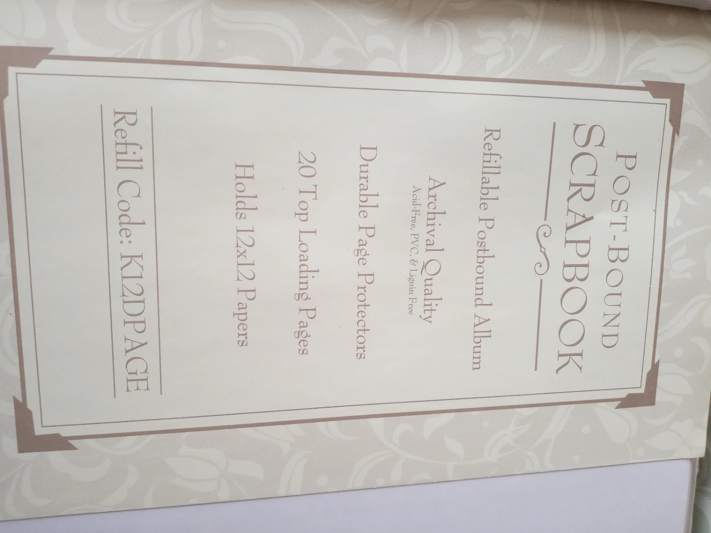 K&Company Post-Bound Wedding Scrapbook 12x12 - photo 4
