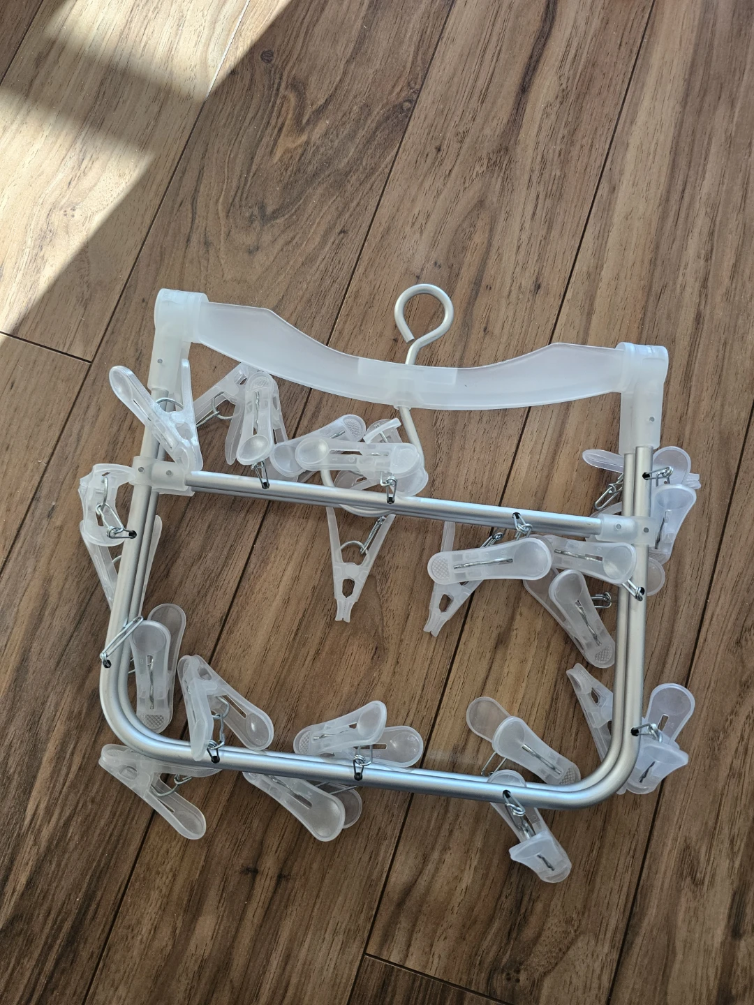 Clothes Drying Hanger with Clips