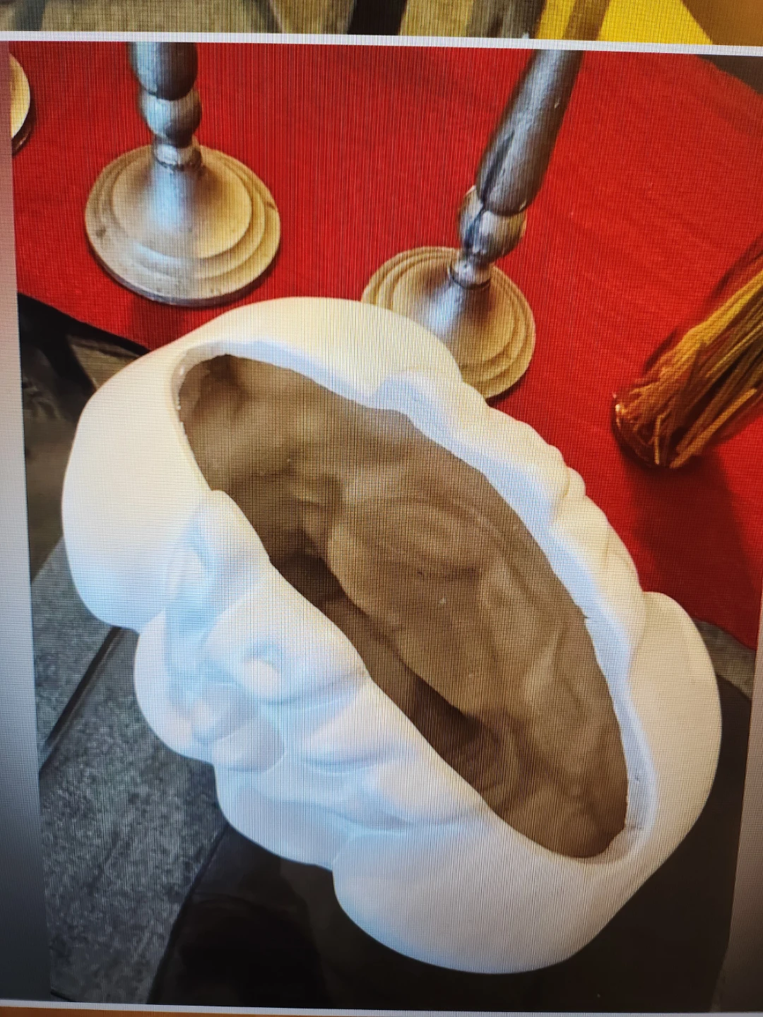 White Medusa Head Vase - photo 2
