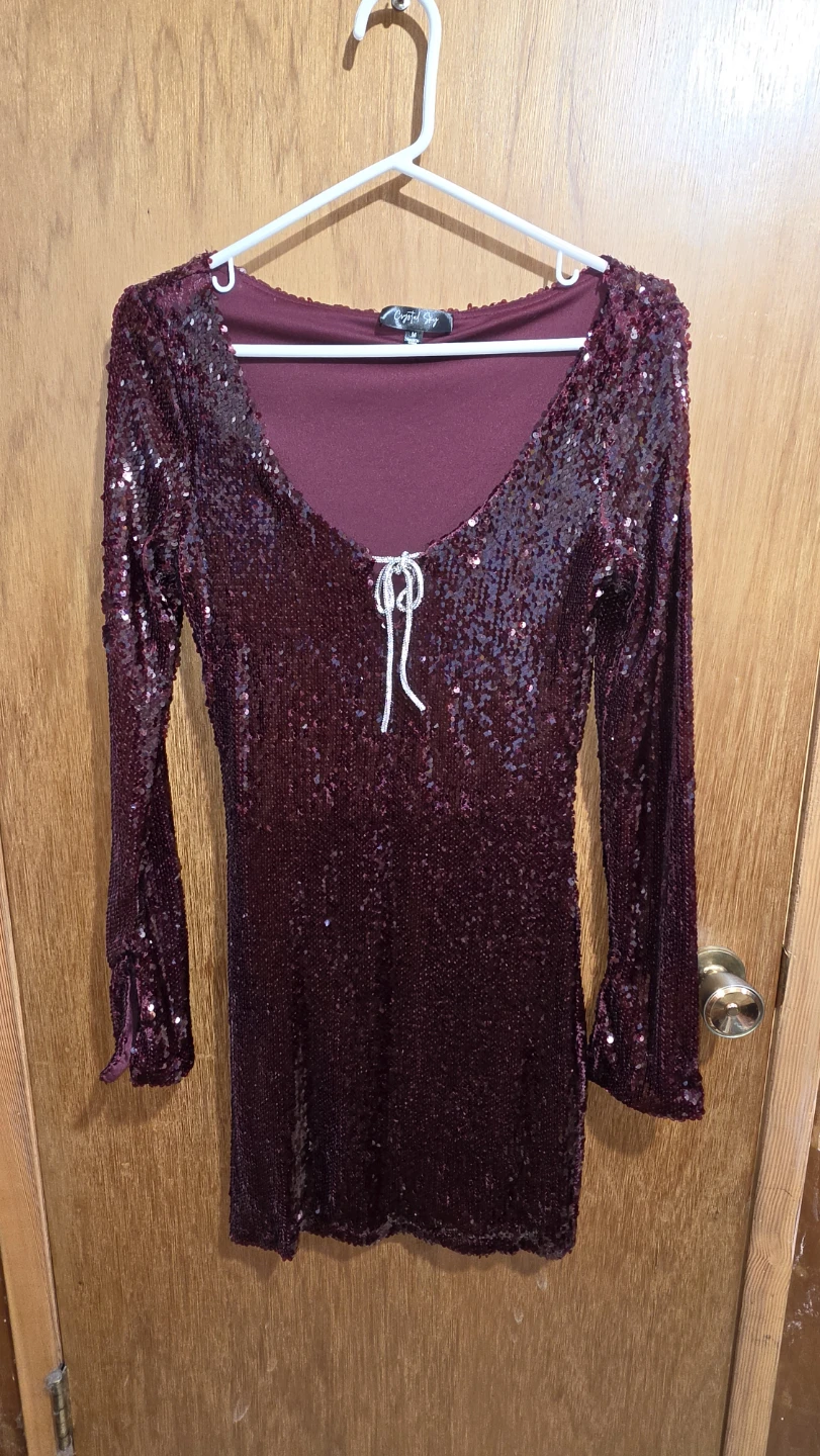 Crystal Sky Sequin Dress Size M