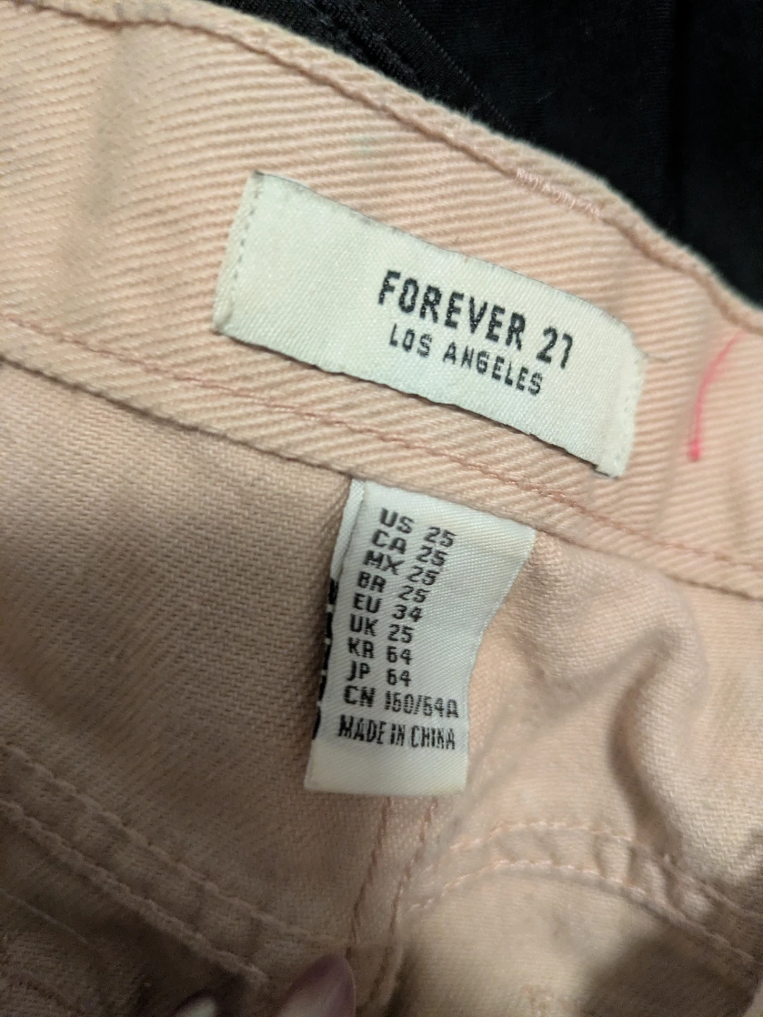 Pink Denim Shorts - Size 25 - photo 3