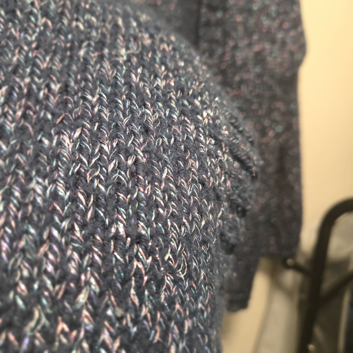 Gymboree Blue Multi-Color Sparkle Knit Cardigan Sweater - photo 3