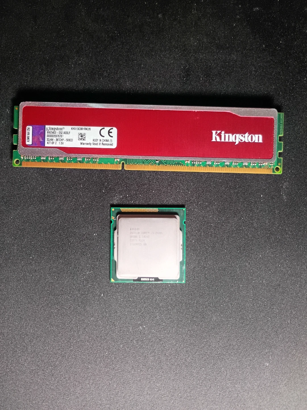 Intel Core i5-2400S Processor and Kingston HyperX 8GB DDR3 RAM