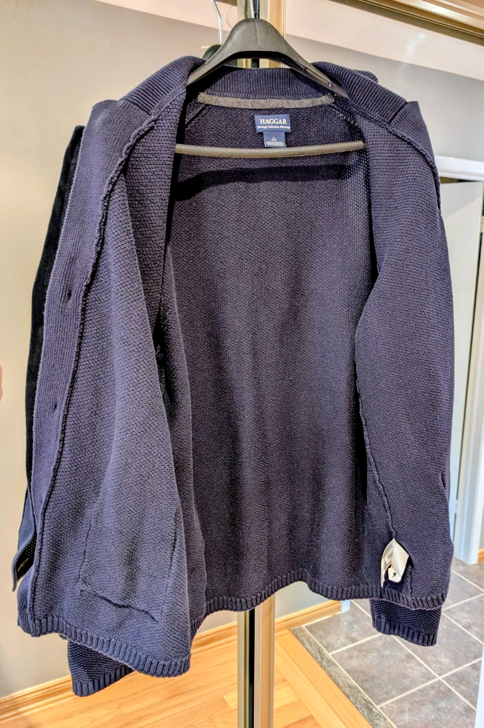 Haggar Heritage Collection Cardigan - Navy, Size L - photo 2