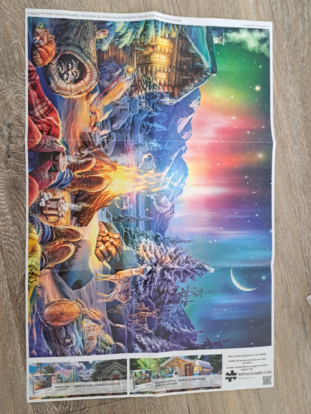 Lars Stewart 1000 Piece Winter's Night Bonfire Jigsaw Puzzle - photo 5