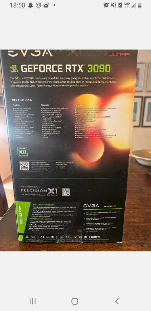 EVGA GeForce RTX 3090 Ultra GPU - photo 2