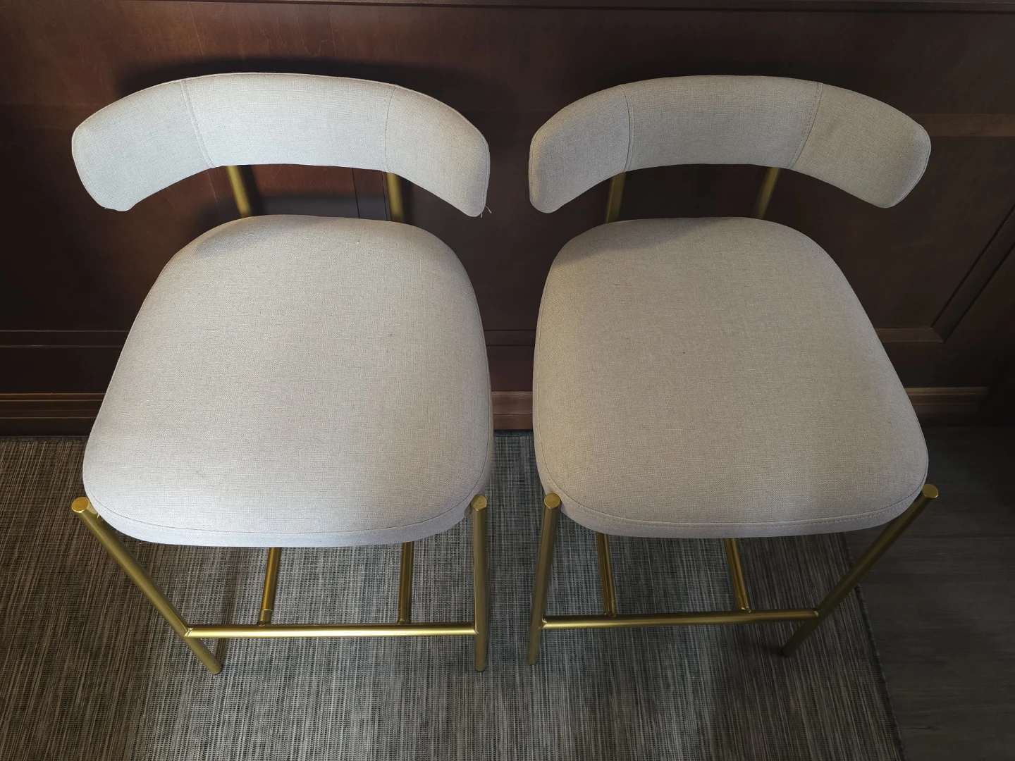 Upholstered Bar Stools, 2 available