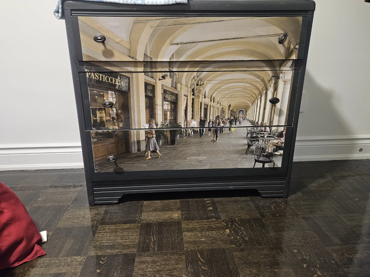 Dresser with Italian Arcade Mural