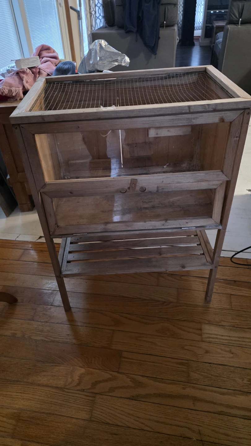Wooden Terrarium or Small Animal Enclosure