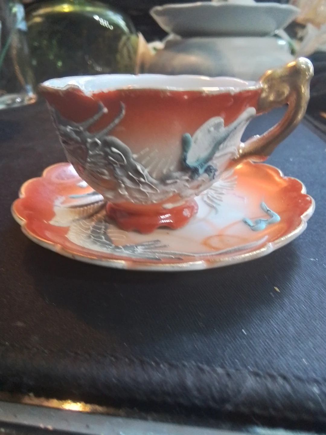 Vintage Noritake Teacup and Saucer set Japan 3.25x1.75" - photo 2
