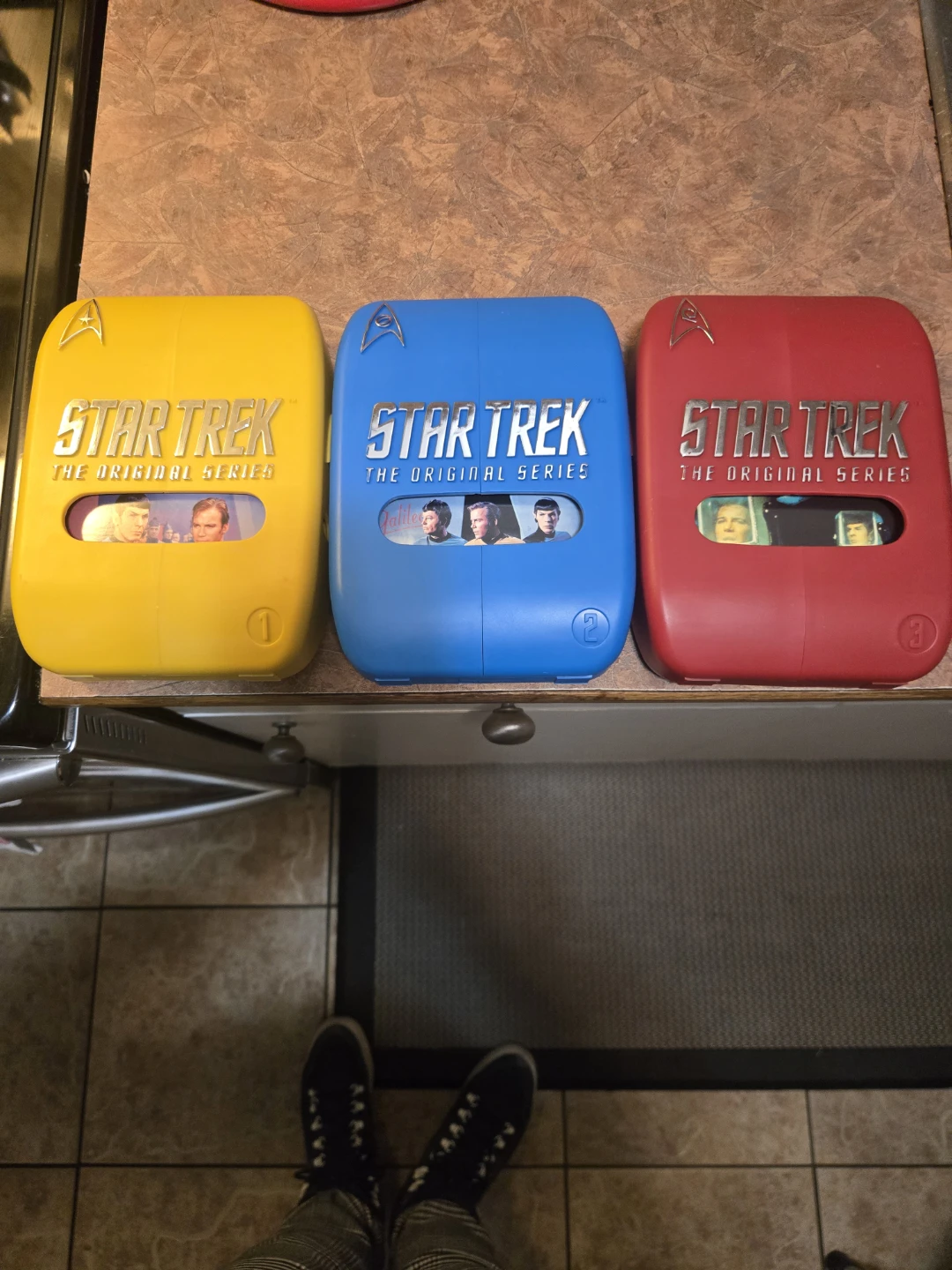 Star Trek The Original Series DVD Set - Yellow, Blue, Red Cases