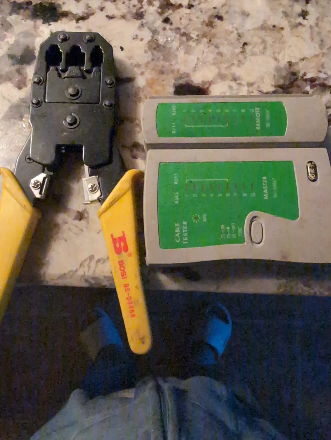 BOSI BS-D3468 Network Cable Tester and Crimper Tool Set