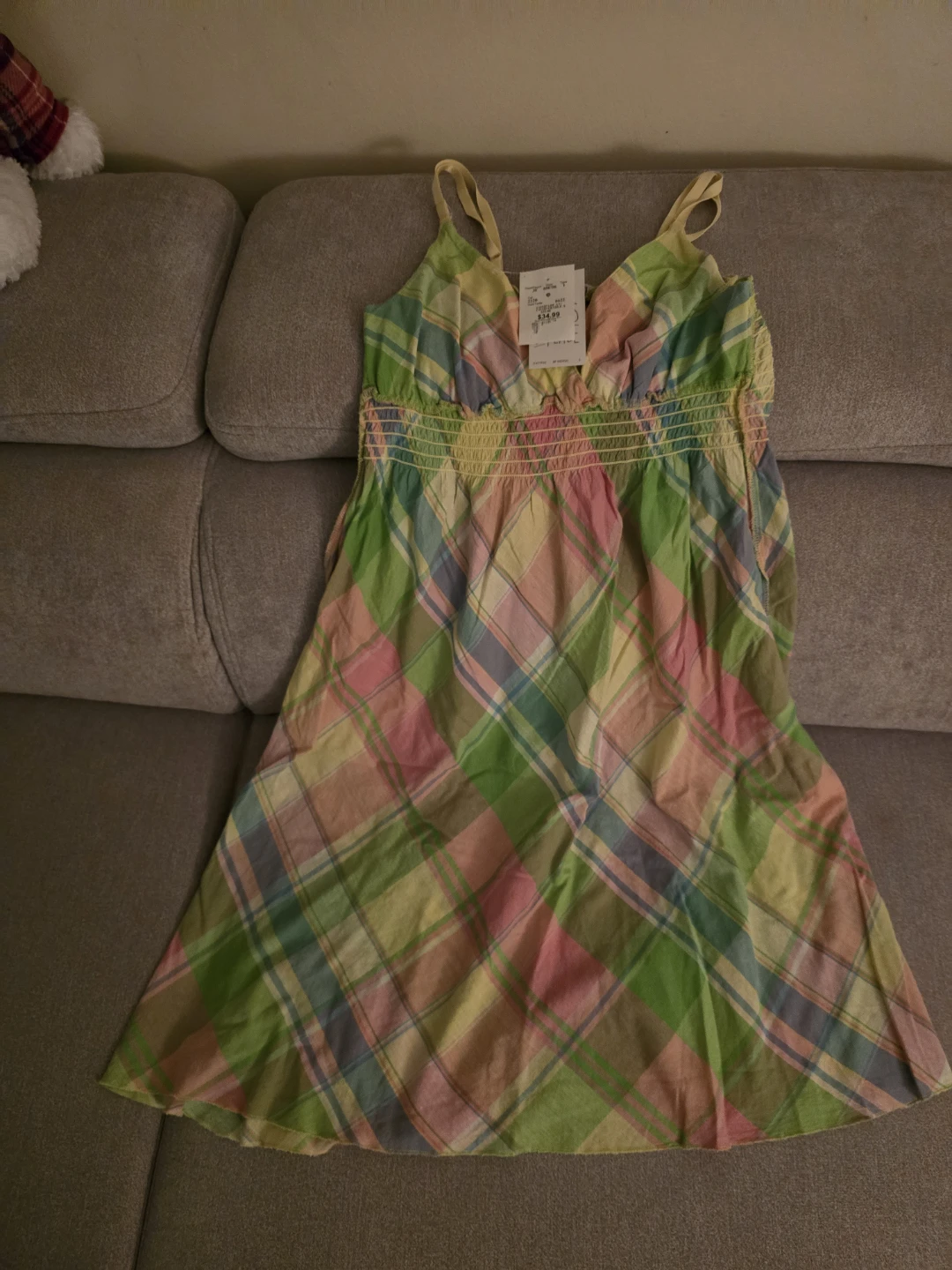 Patrons of Peace Plaid Sundress Size S