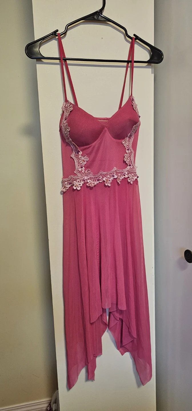 Pink Sheer Babydoll Lingerie