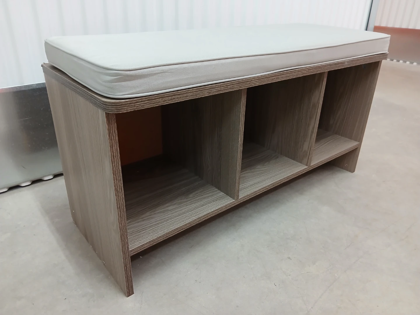 Storage Bench with Cushioned Seat