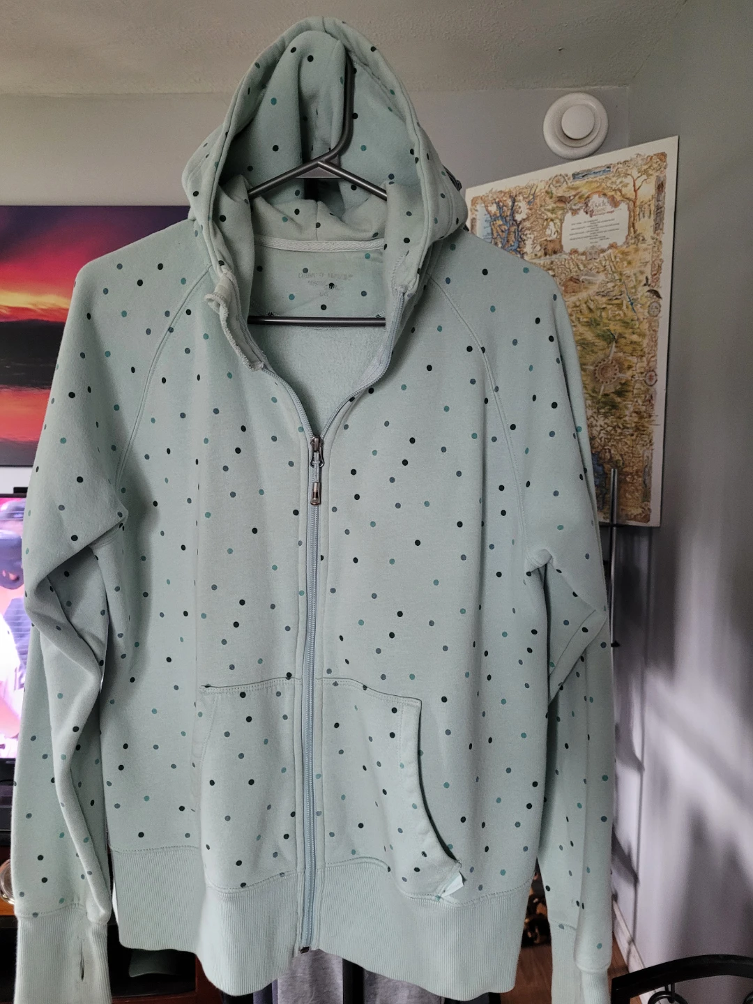 Denver Hayes Polka Dot Zip-Up Hoodie