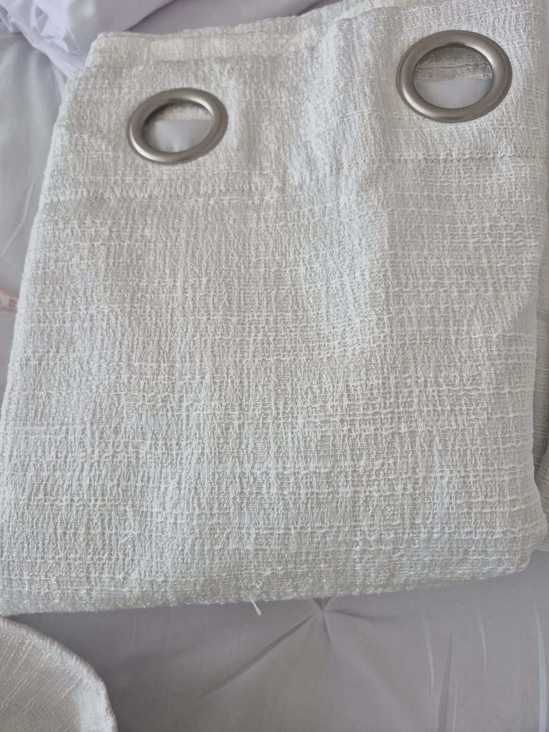 White Grommet Curtain Panel