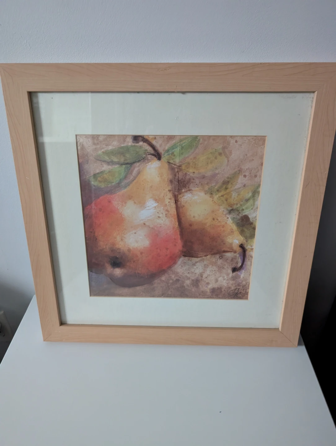 Framed Pear Artwork