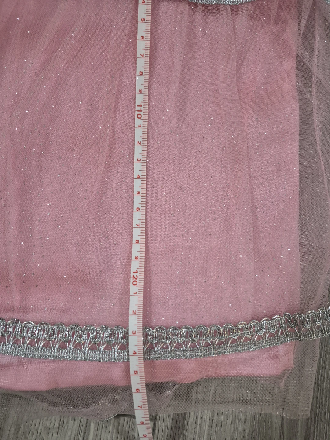 Pink Sequined Tiered Lehengas with Dupatta - photo 5