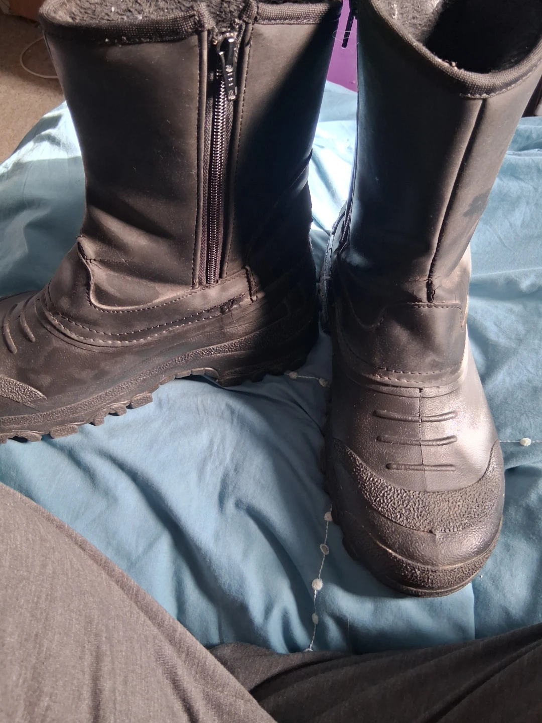 Arctic Tracks Black Winter Boots Size 10 - photo 2