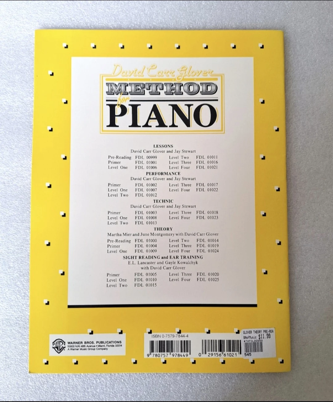 David Carr Glover Method for Piano Theory Pre-Reading Book - photo 3