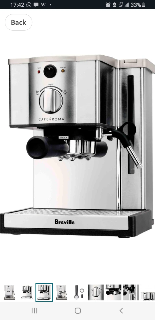Breville The Cafe Roma Espresso Machine