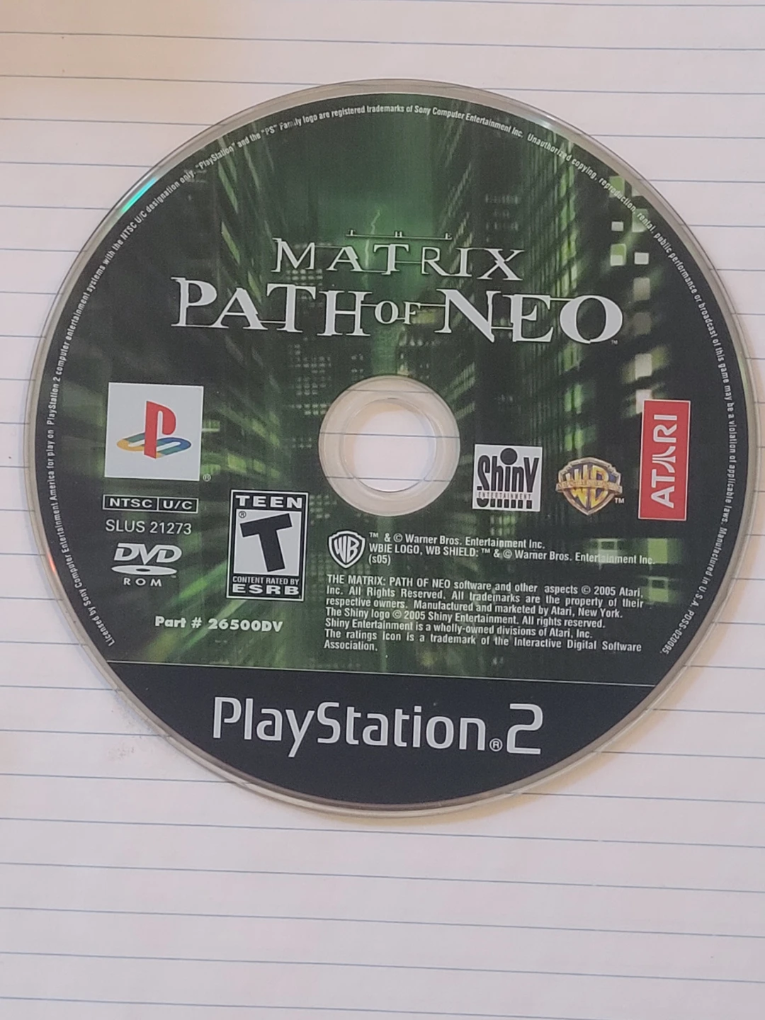 The Matrix: Path of Neo - PlayStation 2 DVD Game