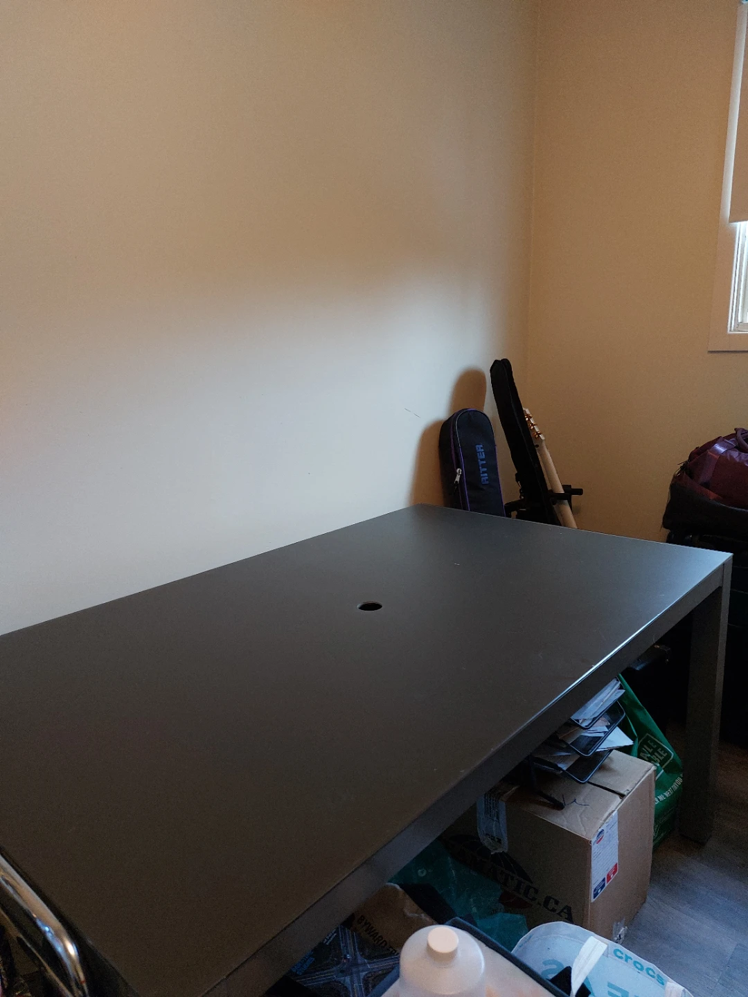 Dark Grey Deck Table with Center Hole