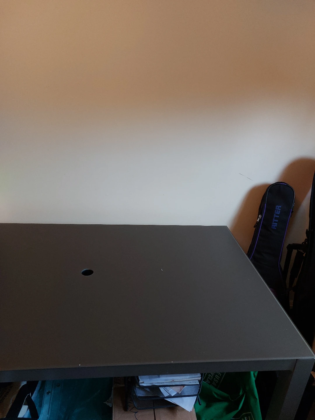 Dark Grey Deck Table with Center Hole - photo 2