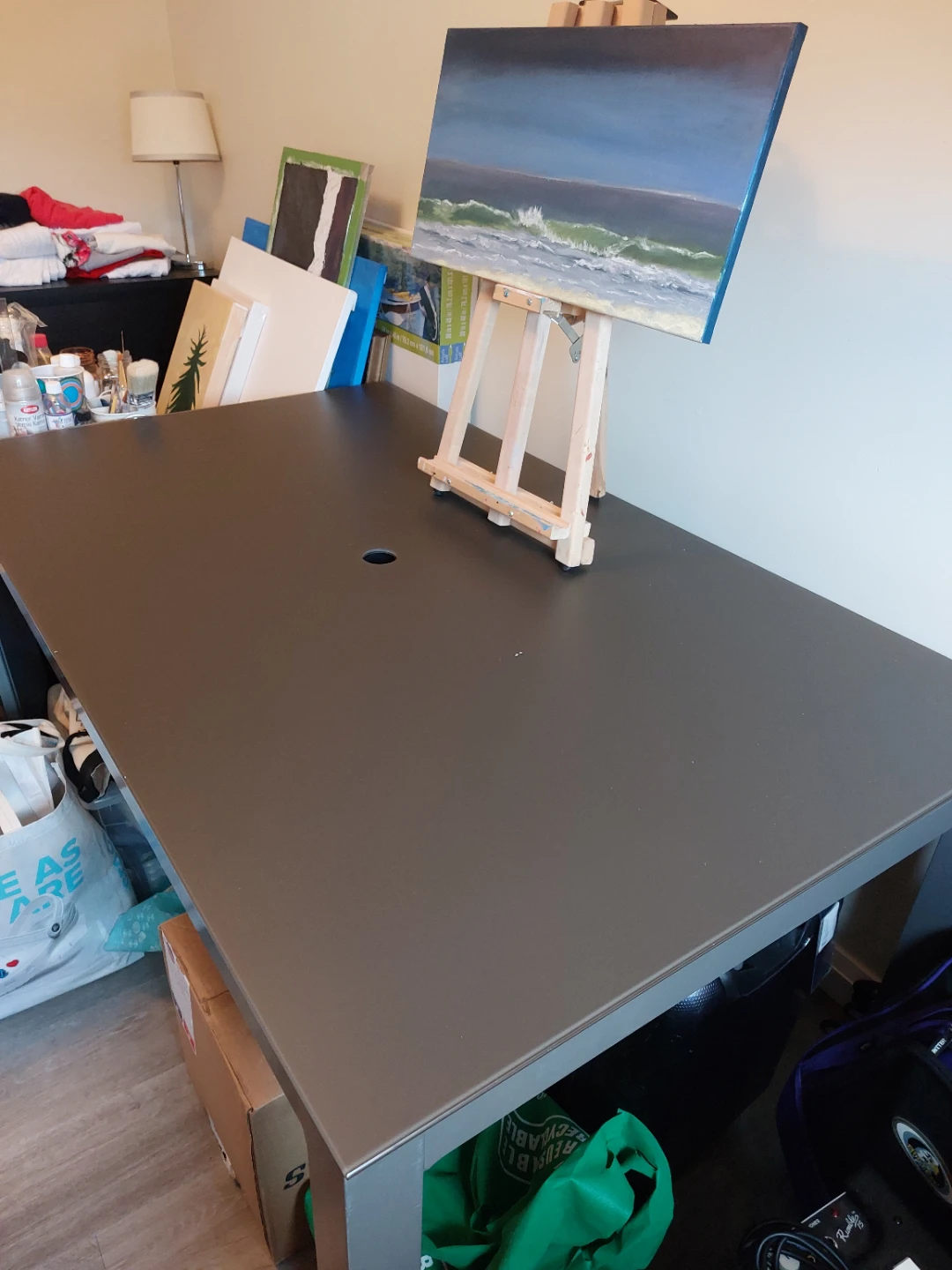 Dark Grey Deck Table with Center Hole - photo 4
