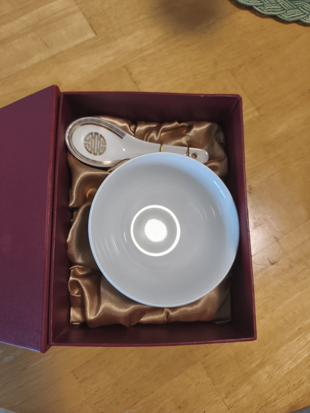 Ceramic Bowl and Spoon Set in Gift Box - photo 2